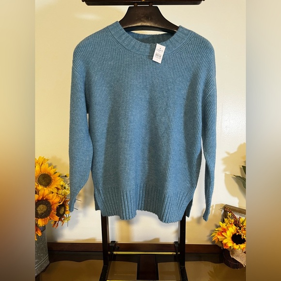 🌸 LOFT Outlet Blue Knit Sweater – Size Small 🌸 - Picture 4 of 4